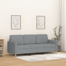 Driezitsbank Stof 180 cm Lichtgrijs