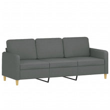 Driezitsbank Stof 180 cm Donkergrijs