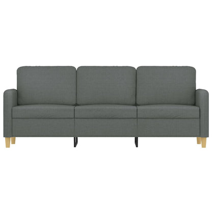 Driezitsbank Stof 180 cm Donkergrijs