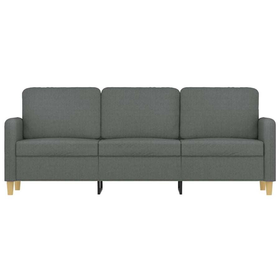 Driezitsbank Stof 180 cm Donkergrijs