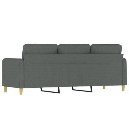 Driezitsbank Stof 180 cm Donkergrijs