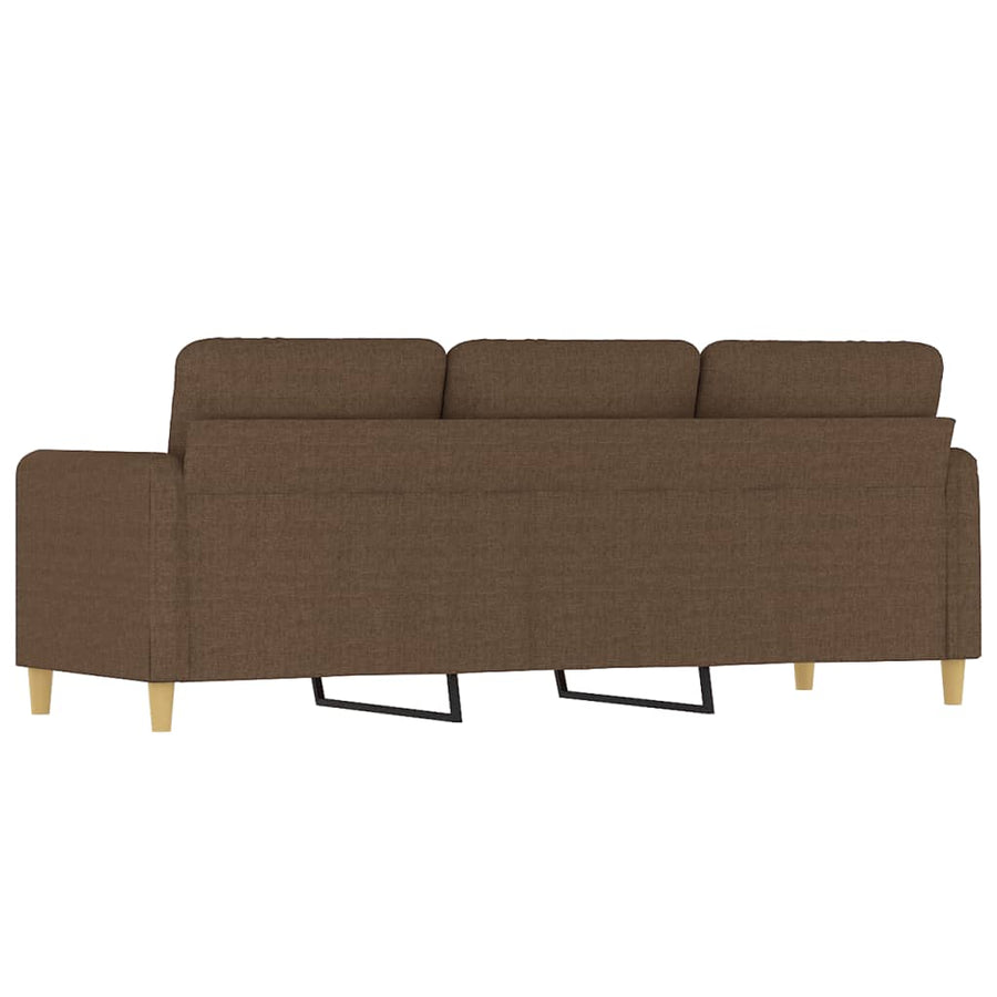 Driezitsbank Stof 180 cm Bruin