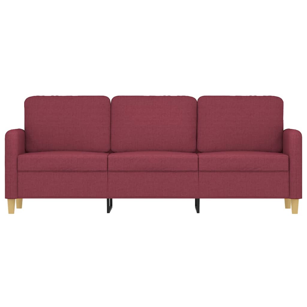 Driezitsbank Stof 180 cm Wijnrood