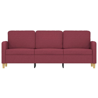 Driezitsbank Stof 180 cm Wijnrood