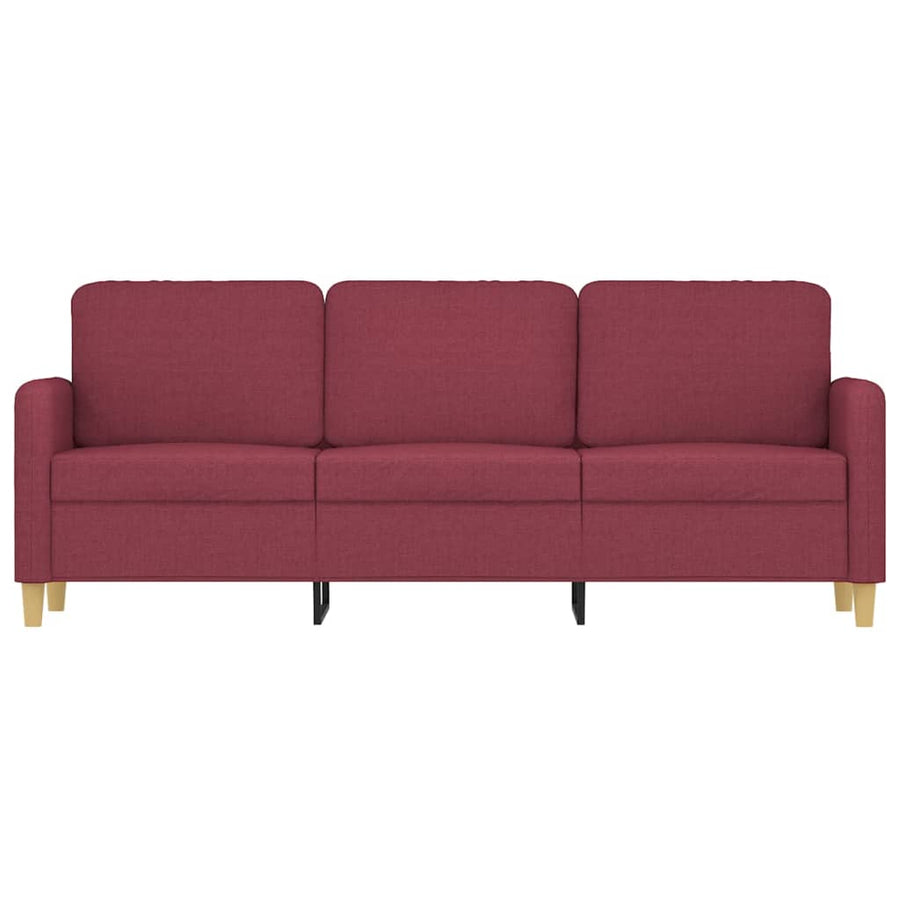 Driezitsbank Stof 180 cm Wijnrood