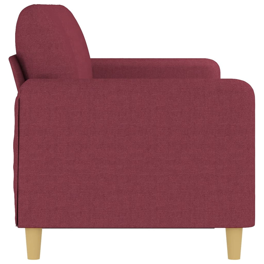 Driezitsbank Stof 180 cm Wijnrood