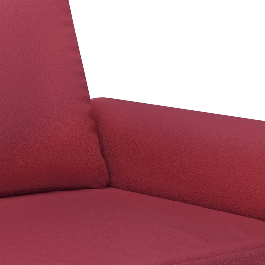 Fauteuil Kunstleer Wijnrood 60 cm