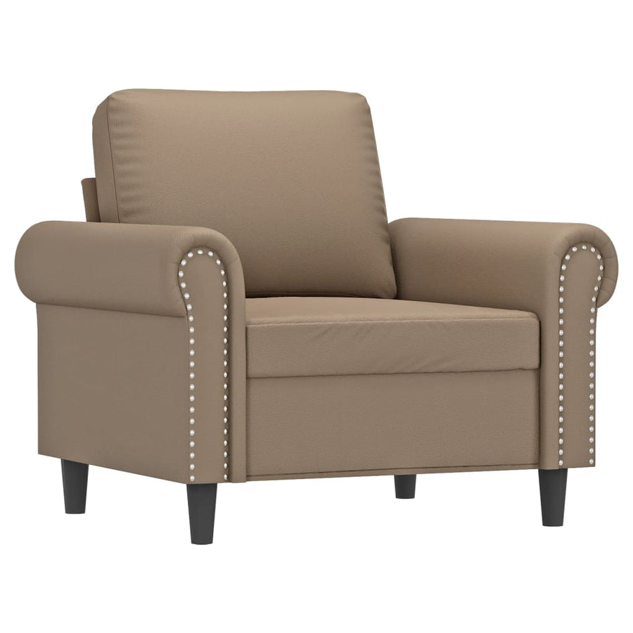 Fauteuil Kunstleer Kleurig Cappuccino 60 cm