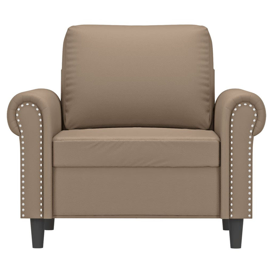 Fauteuil Kunstleer Kleurig Cappuccino 60 cm