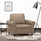 Fauteuil 60 cm kunstleer cappuccino