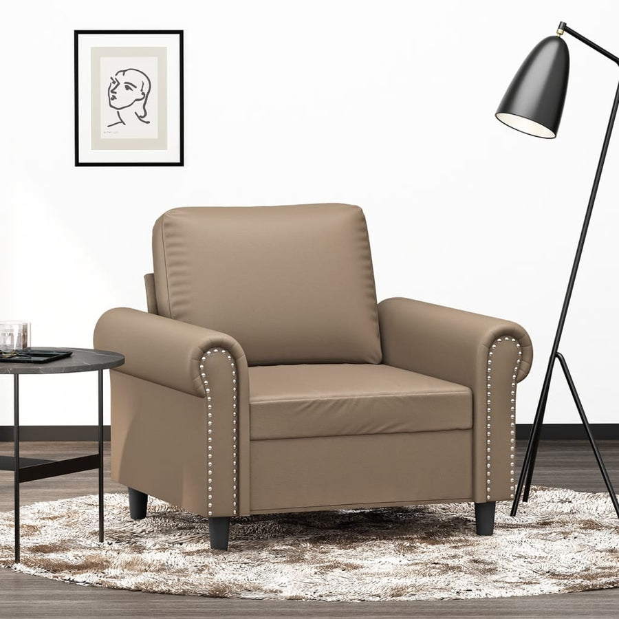 Fauteuil Kunstleer Kleurig Cappuccino 60 cm