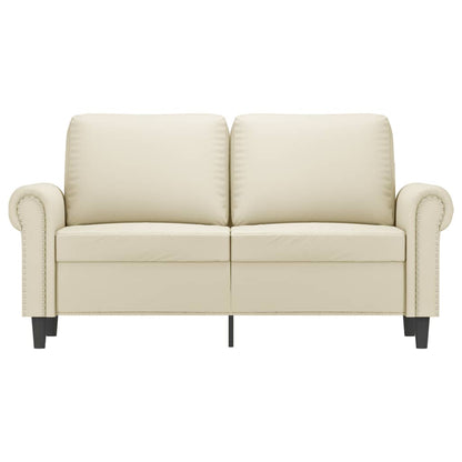 Tweezitsbank Kunstleer Kleurig 120 cm Crème