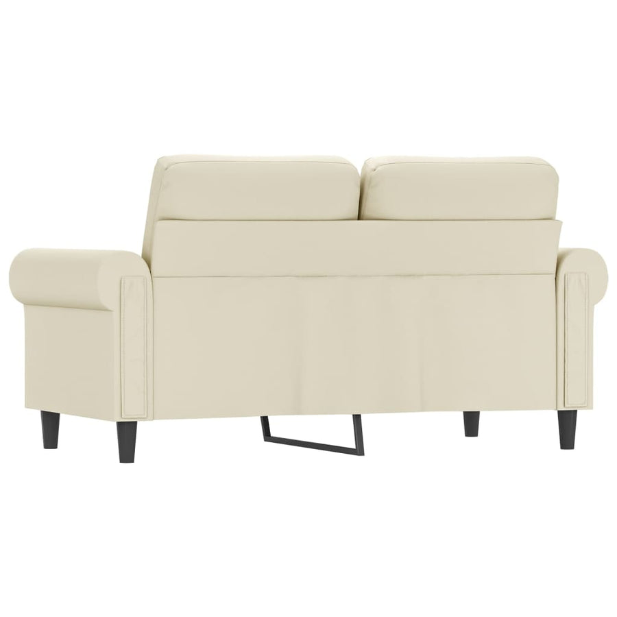Tweezitsbank Kunstleer Kleurig 120 cm Crème