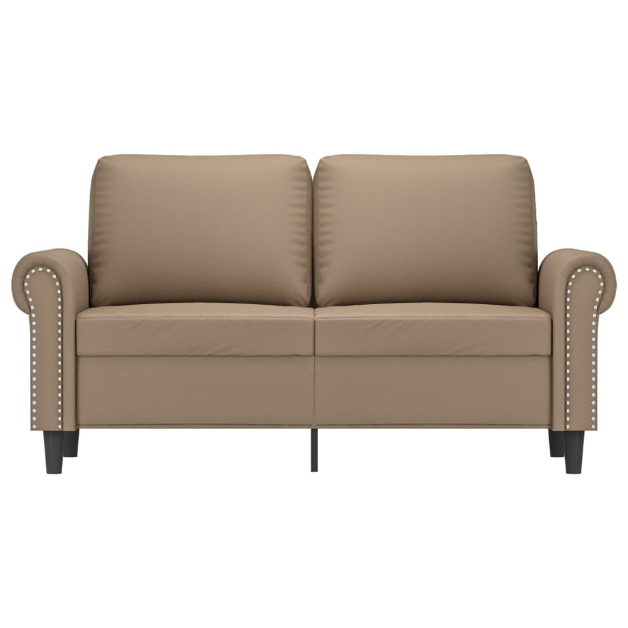 Tweezitsbank Kunstleer Kleurig Cappuccino 120 cm