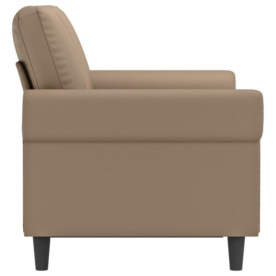 Tweezitsbank Kunstleer Kleurig Cappuccino 120 cm