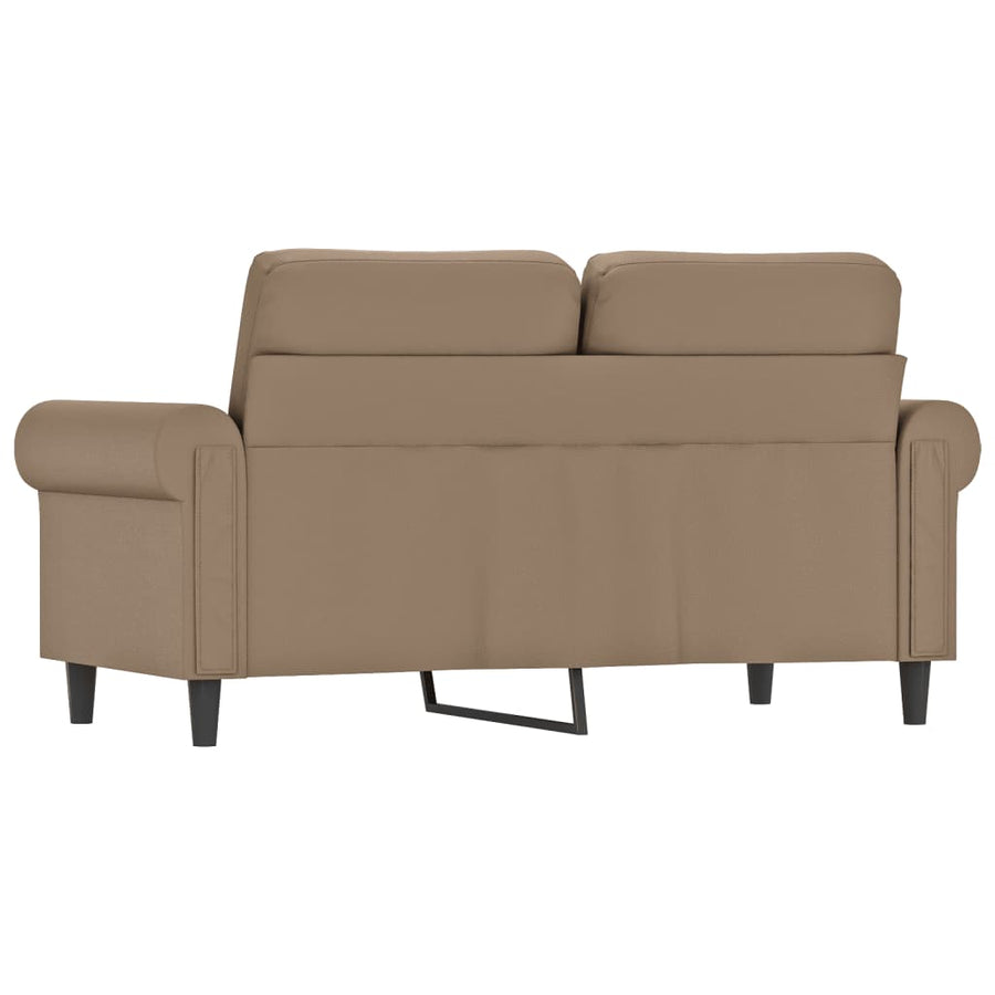 Tweezitsbank Kunstleer Kleurig Cappuccino 120 cm