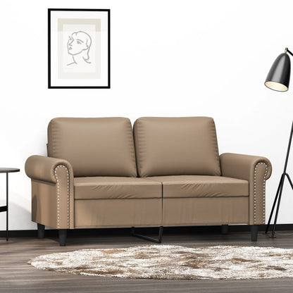 Tweezitsbank Kunstleer Kleurig Cappuccino 120 cm