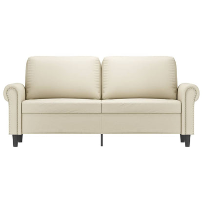 Tweezitsbank Kunstleer Kleurig 140 cm Crème