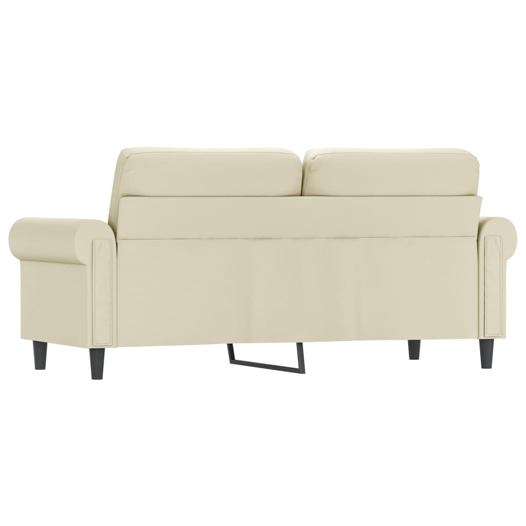 Tweezitsbank Kunstleer Kleurig 140 cm Crème