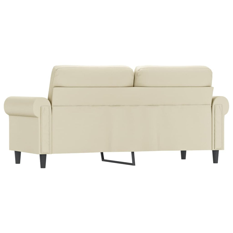 Tweezitsbank Kunstleer Kleurig 140 cm Crème