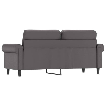 Tweezitsbank Kunstleer 140 cm Grijs