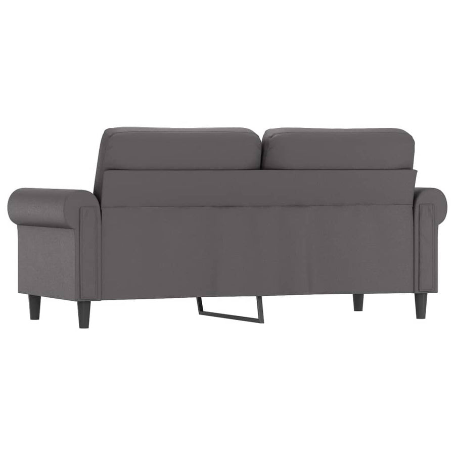 Tweezitsbank Kunstleer 140 cm Grijs