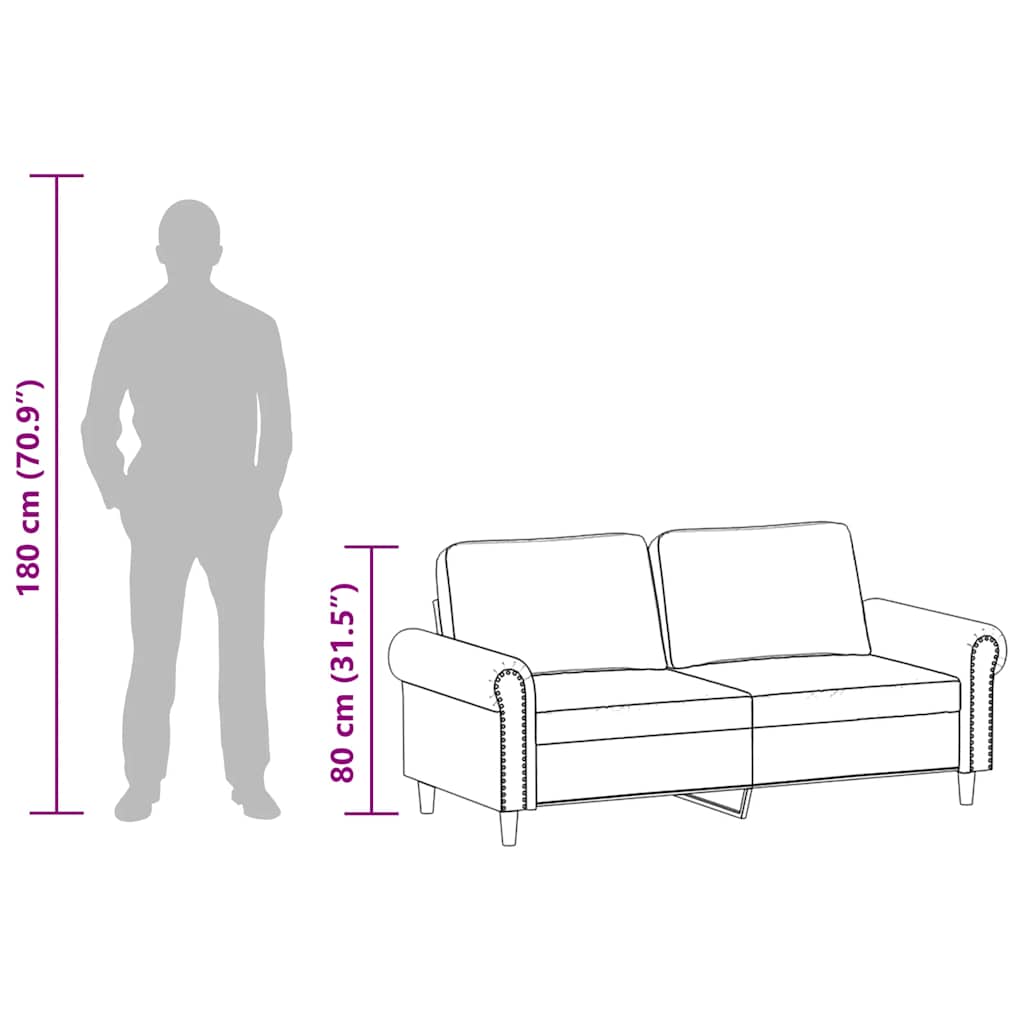 Tweezitsbank 140 cm kunstleer wijnrood