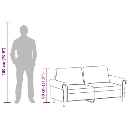 Tweezitsbank 140 cm kunstleer wijnrood