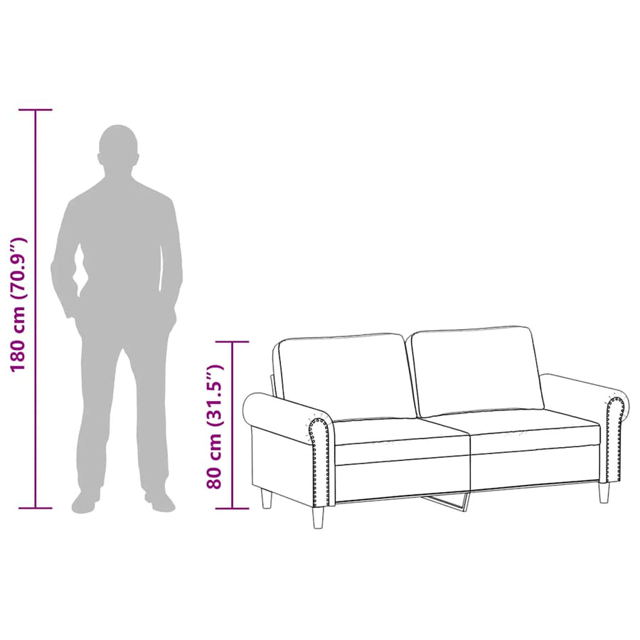 Tweezitsbank 140 cm kunstleer wijnrood
