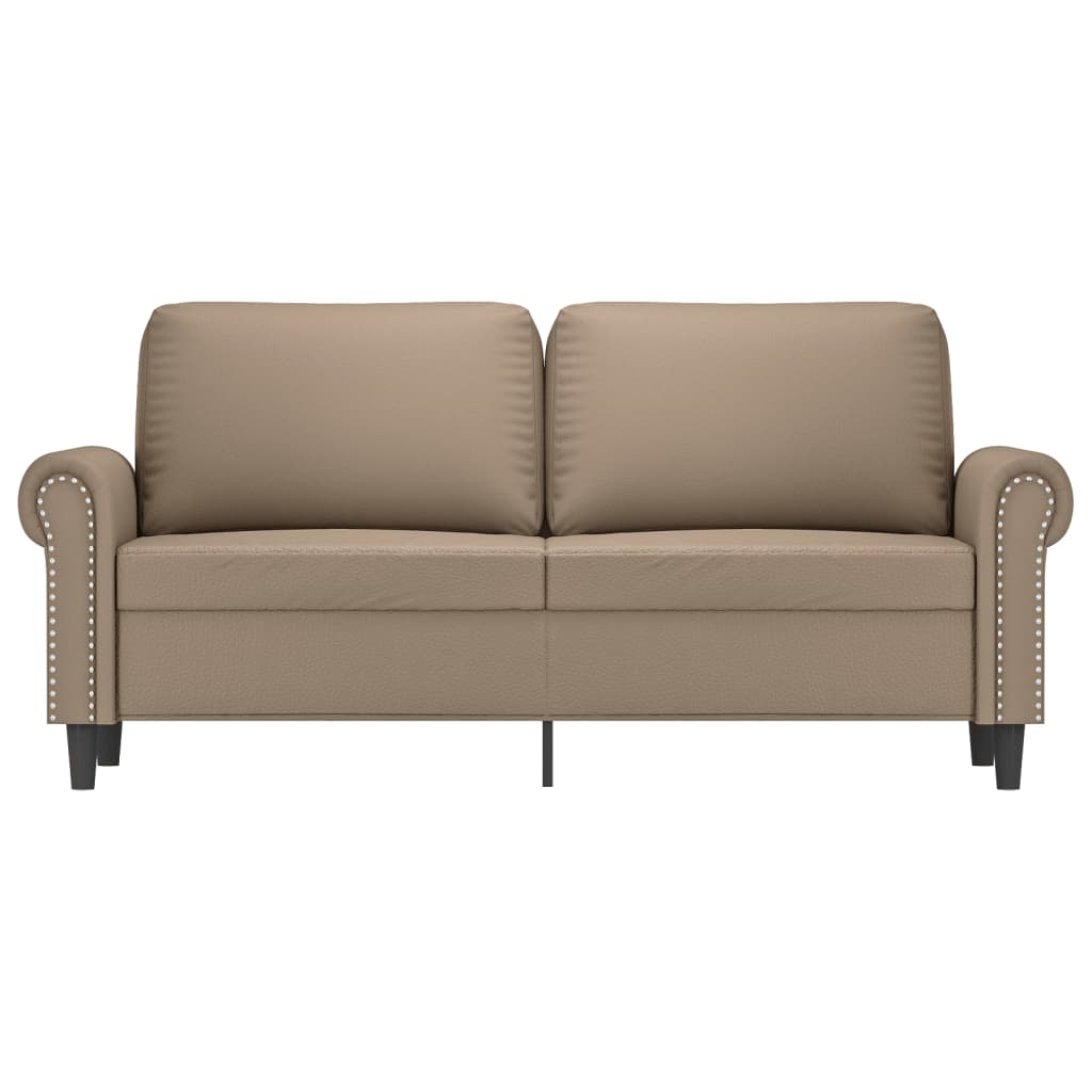 Tweezitsbank Kunstleer Kleurig 140 cm Cappuccino