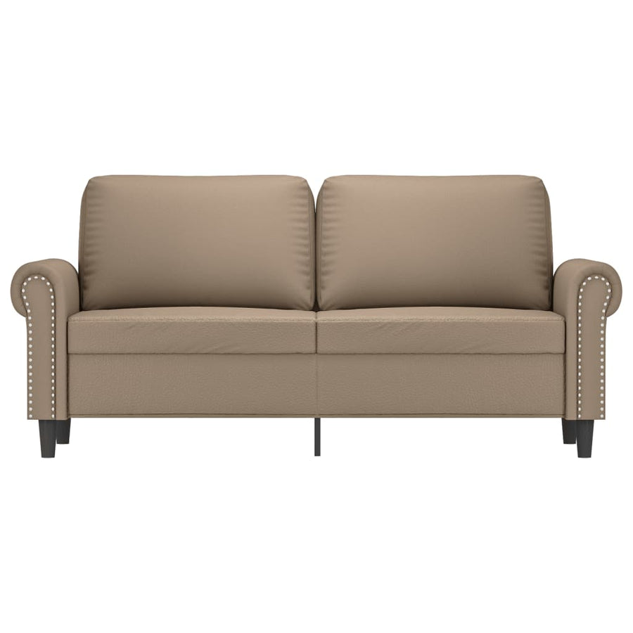 Tweezitsbank Kunstleer Kleurig 140 cm Cappuccino