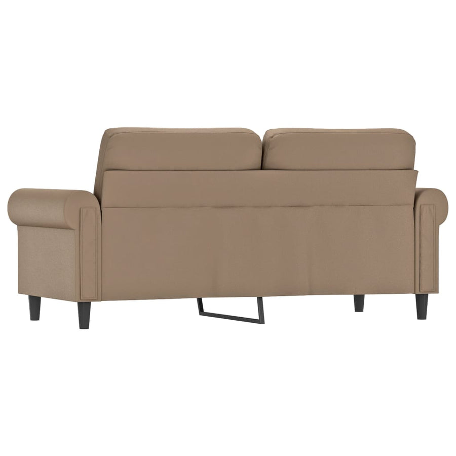 Tweezitsbank Kunstleer Kleurig 140 cm Cappuccino