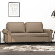 Tweezitsbank 140 cm kunstleer cappuccino