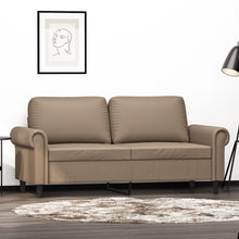 Tweezitsbank Kunstleer Kleurig 140 cm Cappuccino