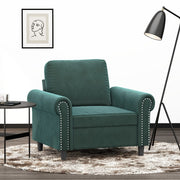 Fauteuil 60 cm fluweel donkergroen