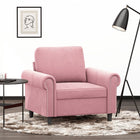 Fauteuil 60 cm fluweel roze 60 cm Roze