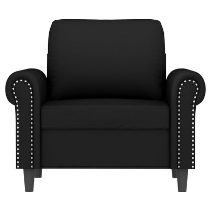 Fauteuil 60 cm fluweel zwart 60 cm Zwart