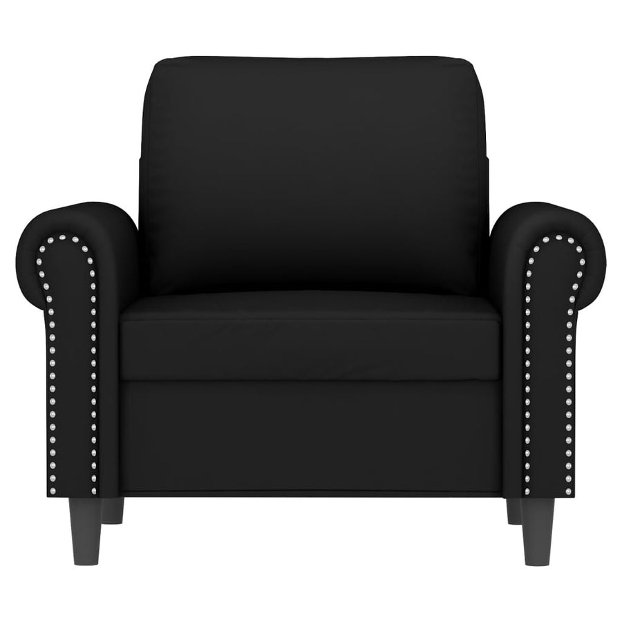 Fauteuil 60 cm fluweel zwart 60 cm Zwart