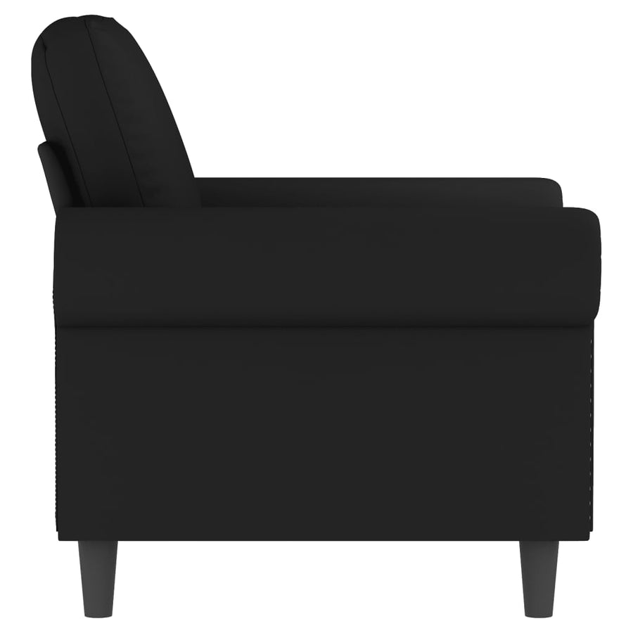 Fauteuil 60 cm fluweel zwart 60 cm Zwart