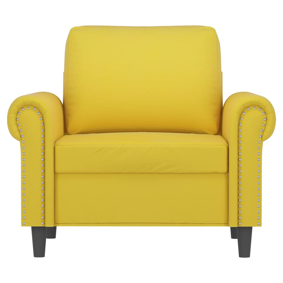 Fauteuil fluweel 60 cm Geel
