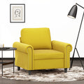 Fauteuil 60 cm fluweel geel