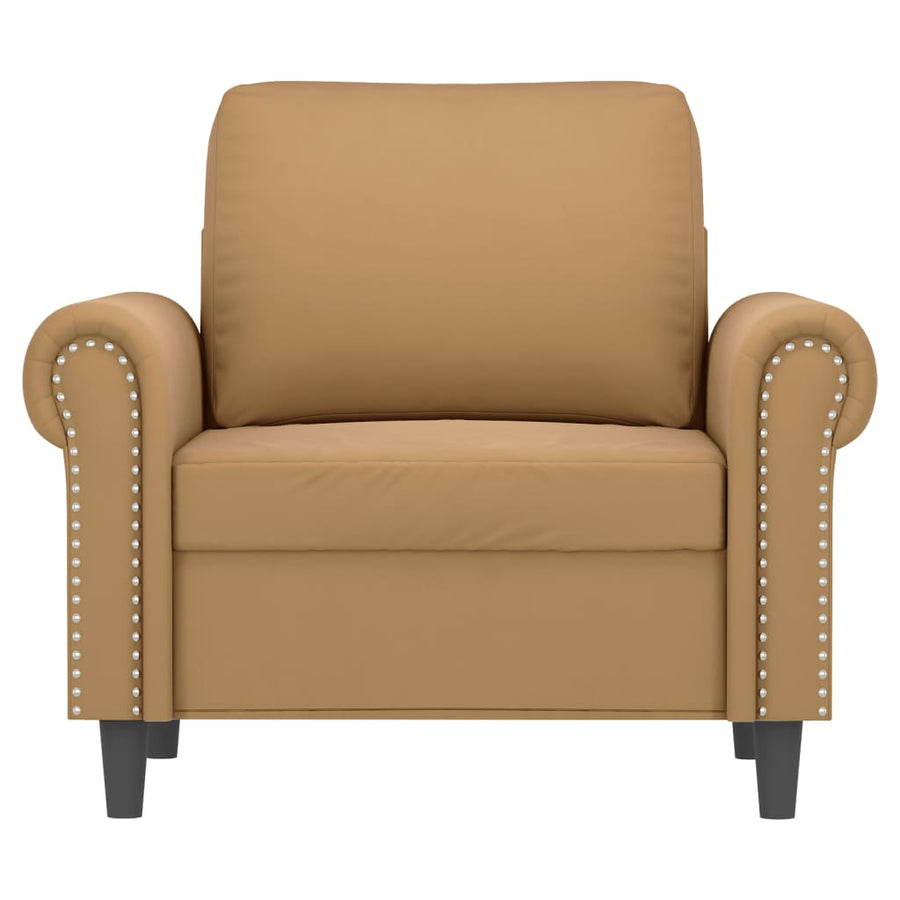 Fauteuil 60 cm fluweel bruin 60 cm Bruin