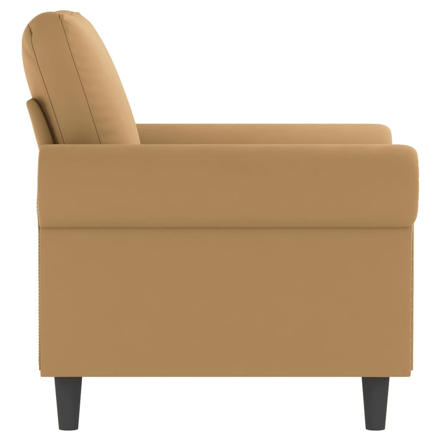 Fauteuil 60 cm fluweel bruin 60 cm Bruin