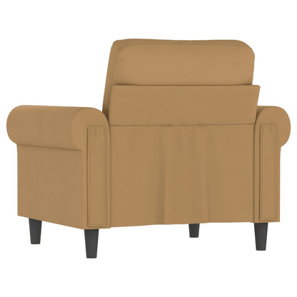 Fauteuil 60 cm fluweel bruin 60 cm Bruin
