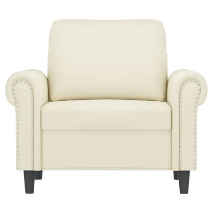Fauteuil 60 cm fluweel crèmekleurig 60 cm Crème