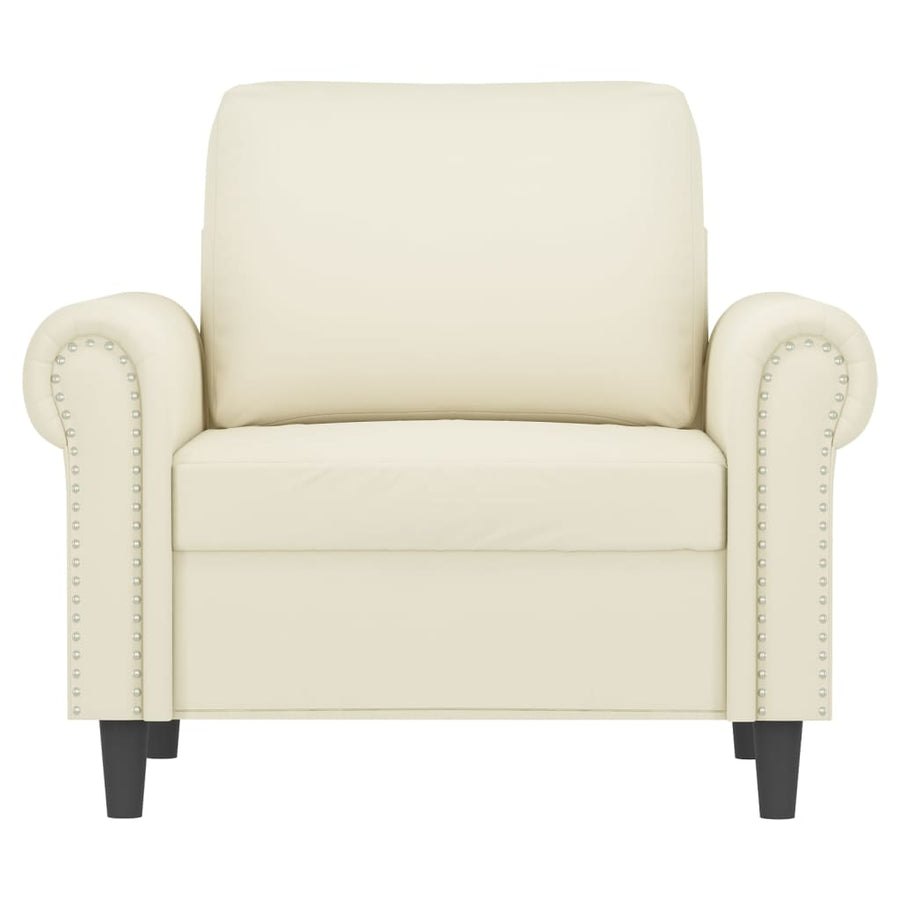 Fauteuil 60 cm fluweel crèmekleurig 60 cm Crème