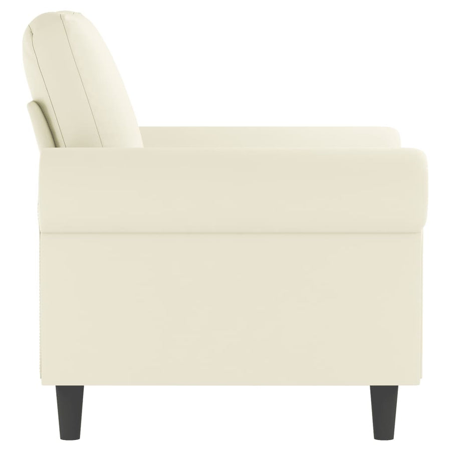 Fauteuil 60 cm fluweel crèmekleurig 60 cm Crème