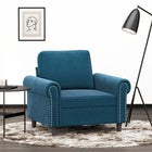 Fauteuil fluweel 60 cm Blauw