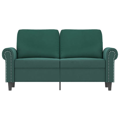 Tweezitsbank 120 cm fluweel donkergroen 120 cm Donkergroen