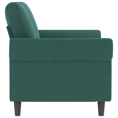 Tweezitsbank 120 cm fluweel donkergroen 120 cm Donkergroen